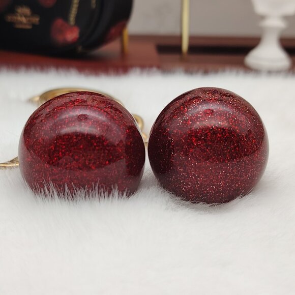 COACH Cherry Bag Charm Keychain - Picture 4 of 9